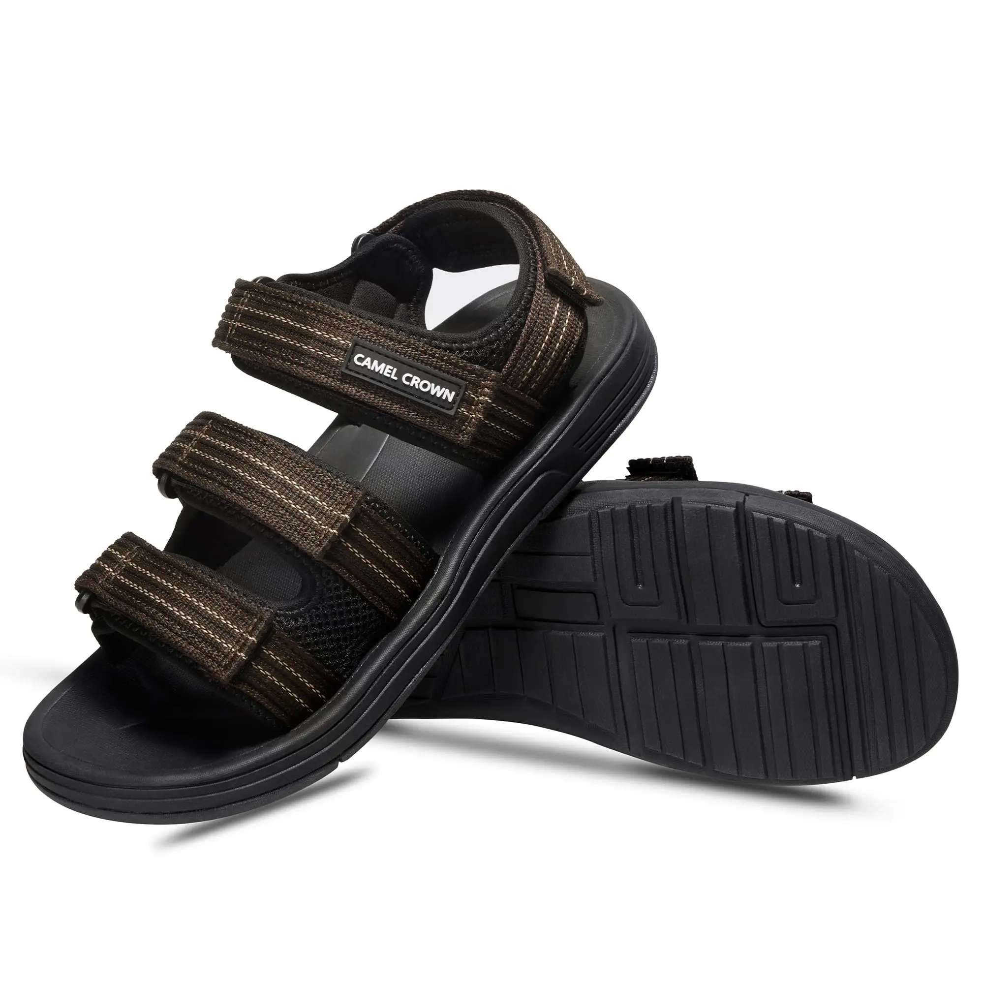 

GOLDEN CAMEL Men's Athletic Sandals Breathable Mesh Hiking Sandals Open Toe Beach Sandals for Men Summer Casual Sport