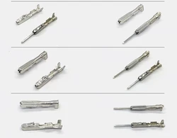 50 pcs piece 0.6 mm male female crimp terminal automotive wire connector metal pins of 963715-1 963716-1 for ECU harness plug
