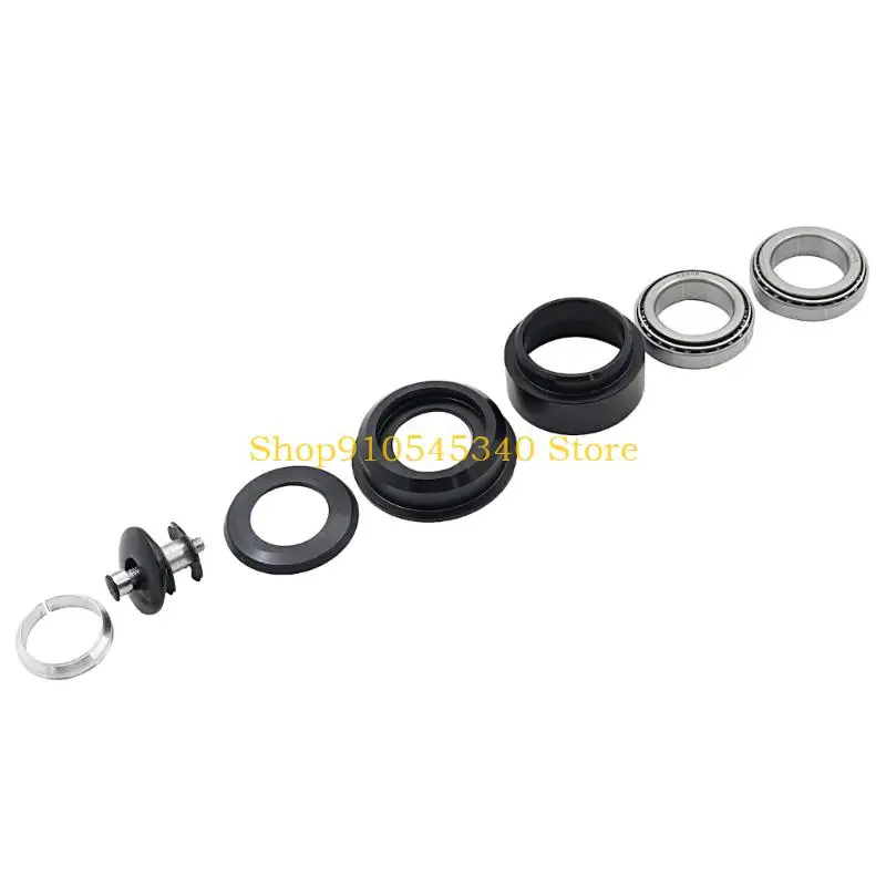U2JA Motorcycle Steering Column Bearing Replacement Set, Steering Stem Repair Hardware Kit with Steel Bearing Parts, Matching