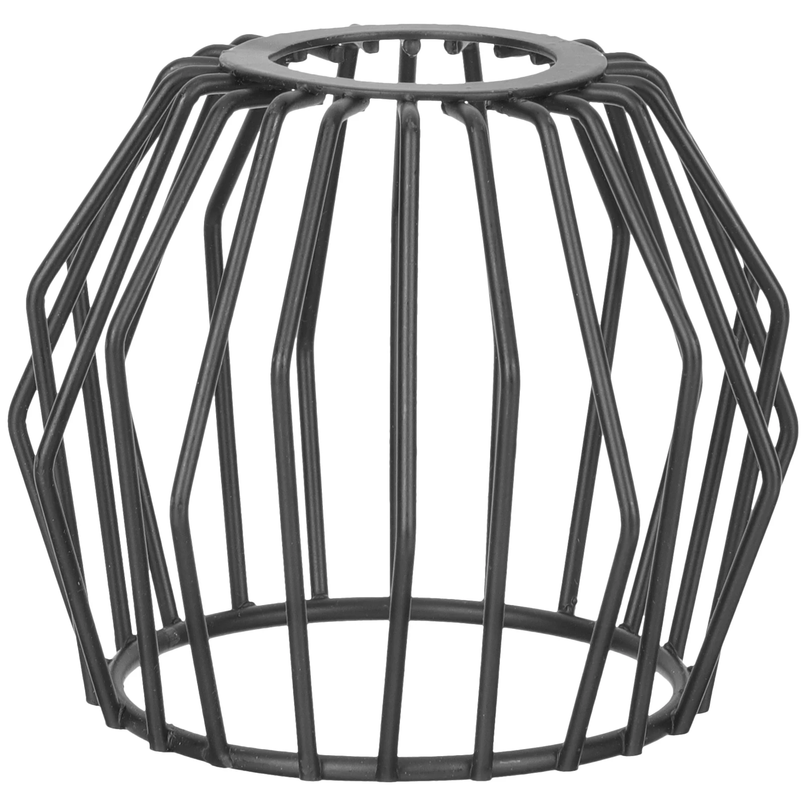 

Wrought Iron Lampshade Hollow Out Retro Vintage Guard Black Lampshade Replacement Pendant Light Chandelier Shade