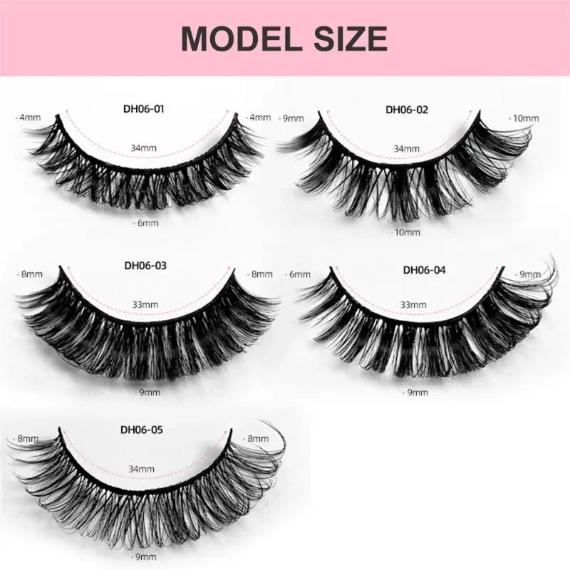 Faux cils de vison 3D, extension de cils dramatiques, bande russe, maquillage, vente en gros, 10 paires