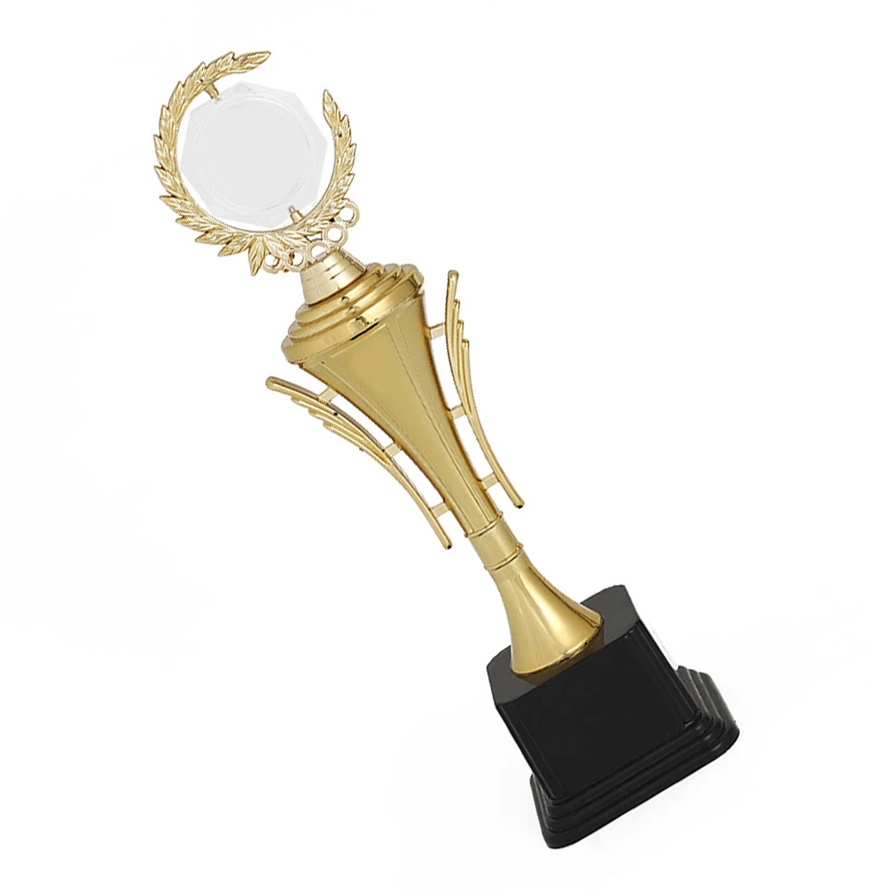 

1pc Olive Branch Unique Design Durable Winner Cup For Sports Competition Award Ceremony Decor Plastic Trophy Party Prize