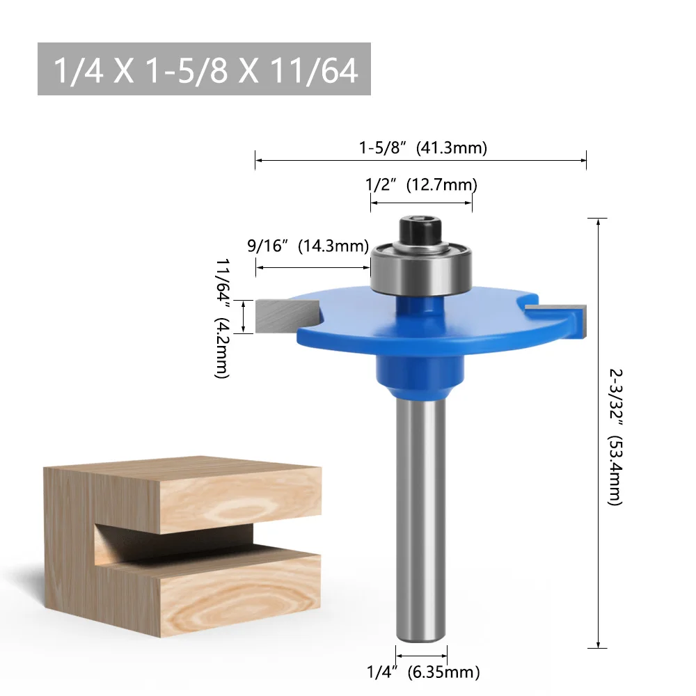 1pc 6mm 6.35mm Shank T-Sloting Biscuit Joint Slot Cutter Jointing Slotting Router Bit 4mm Height Milling Cutter wood working