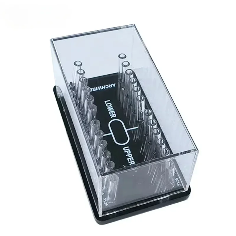 Dental Acrylic Organizer Holder for Orthodontic Round/Rectangular Arch wires Case