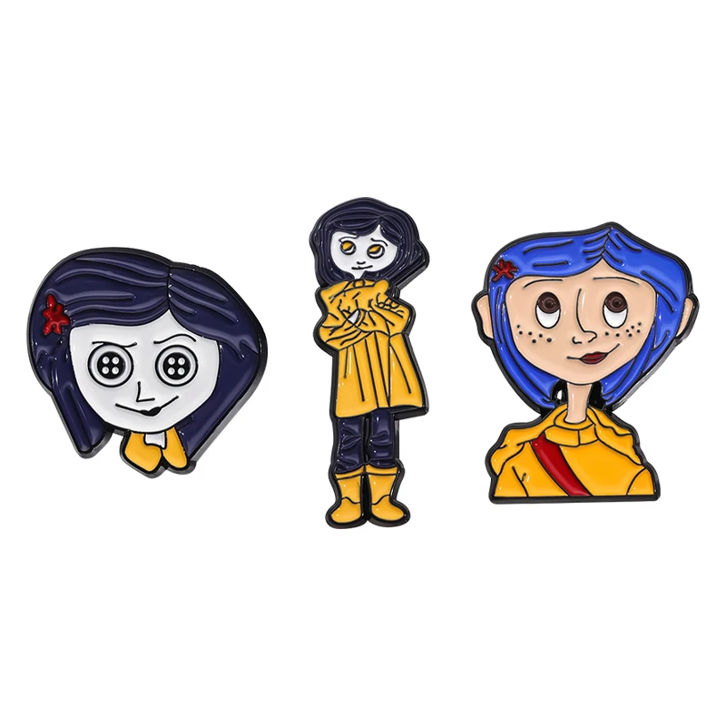 Cute Little Monk Anime Enamel Pin image
