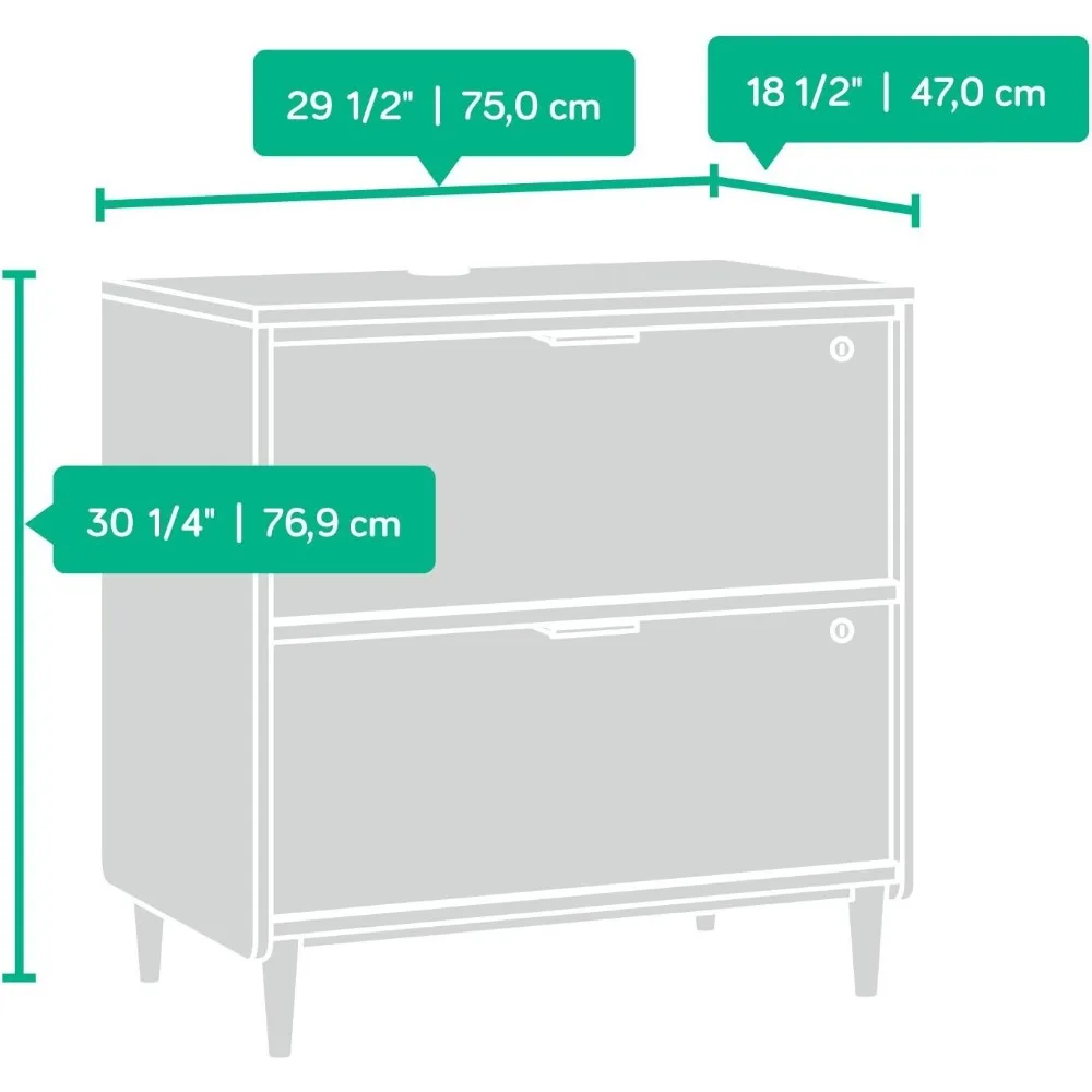 Clifford place laterale Datei Holz schrank Grand Walnut Finish 5-stufige Kommode mit Rädern Schreibtisch Akten schrank Vinylst änder