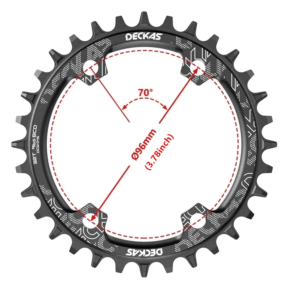 Deckas Round 96BCD Chainring MTB Mountain BCD 96 bike bicycle 32T 34T 36T 38T crankset Tooth plate Parts for M5100 M6000 M7000