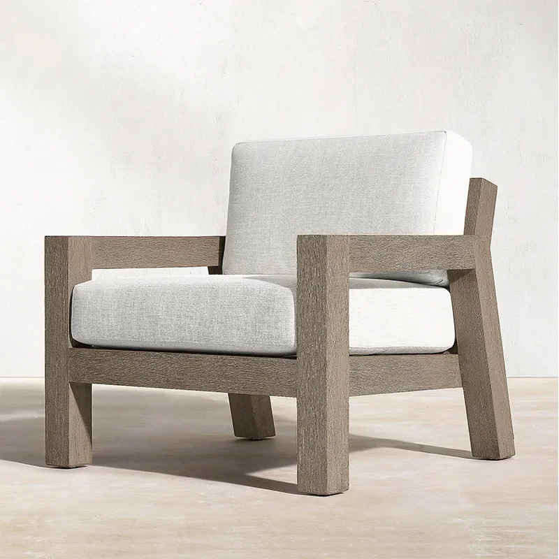 

For High Garden Lounge Luxury Outdoor Furniture Sectional Solid Patio Furniture Wooden Teak Sofa Set Outdoor Conversation Sets