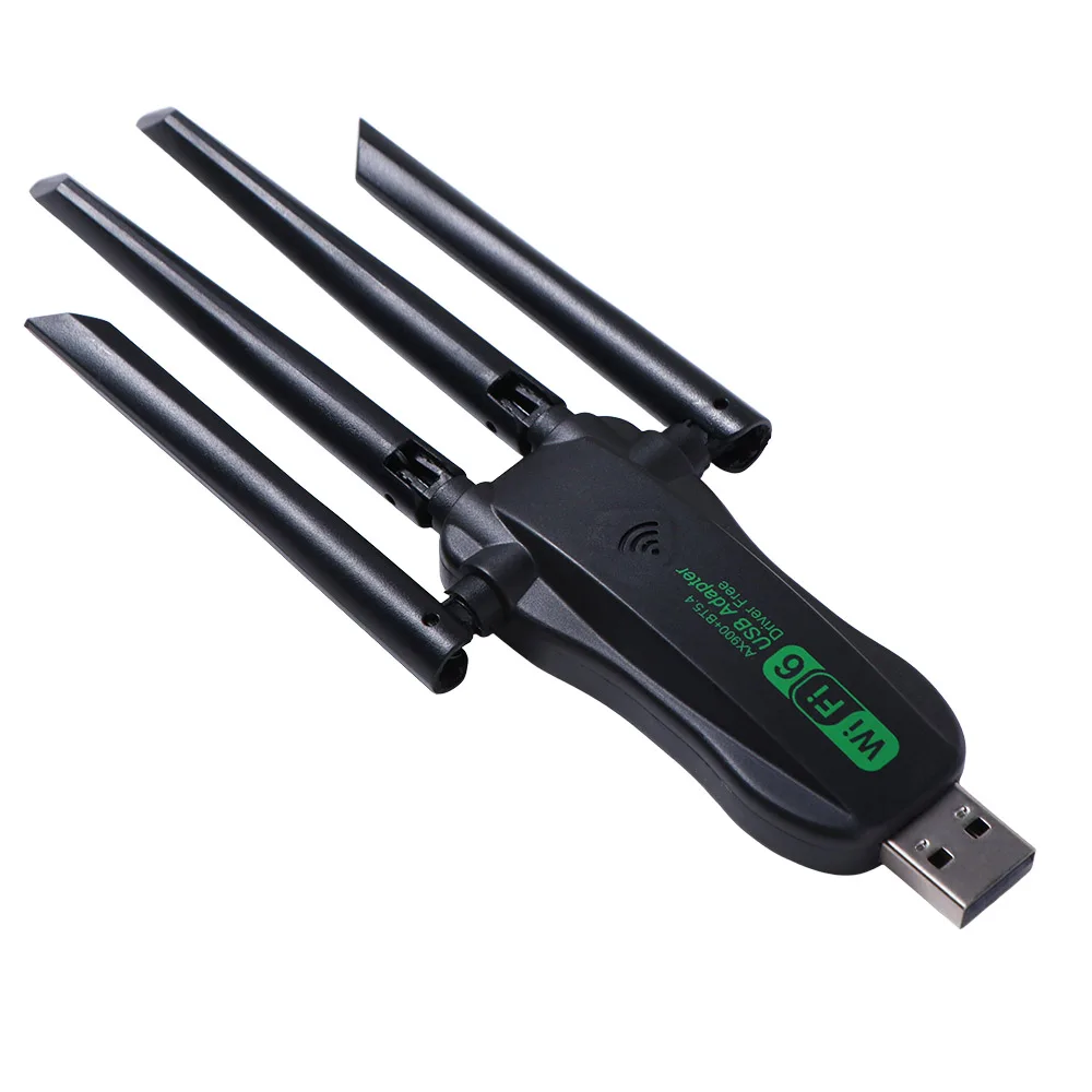 AX900 Dual Band WiFi6 USB Adapter 4 Antenna Bluetooth 5.4 900Mbps WiFi Dongle 2.4G/5Ghz Receiver Wireless Network Card