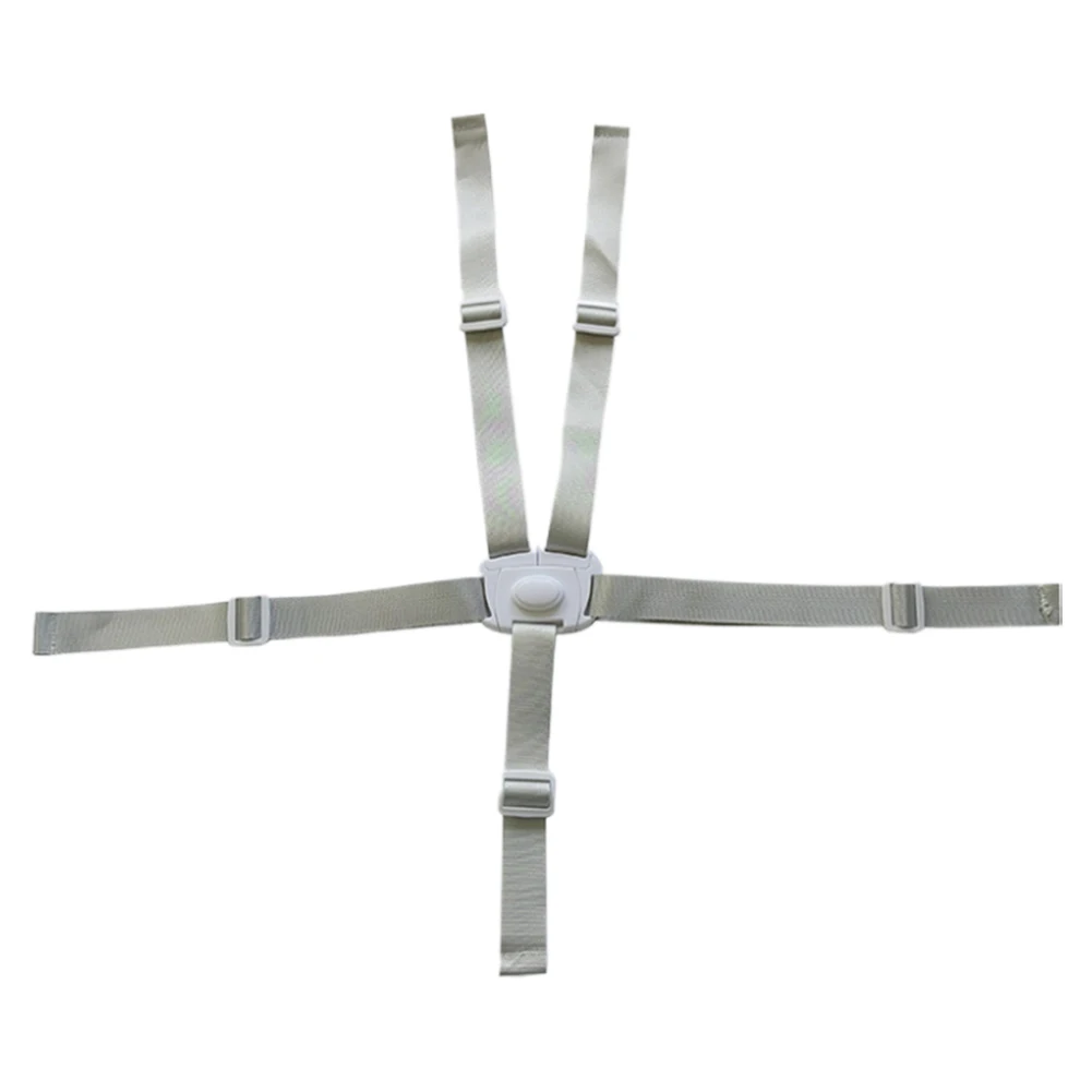 어린이 식탁 의자 안전 벨트 5점식 아기 안전 스트랩 벨트 조절 가능한 하이체어 스트랩 어린이 좌석용 하이체어