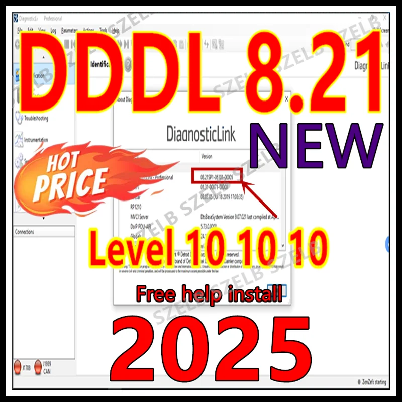 

Newest 2025 Detroit Diesel Diagnostic Link DDDL 8.21 SP1 SP3 Professional Level 10 10 10+ Troubleshooting+ free help install