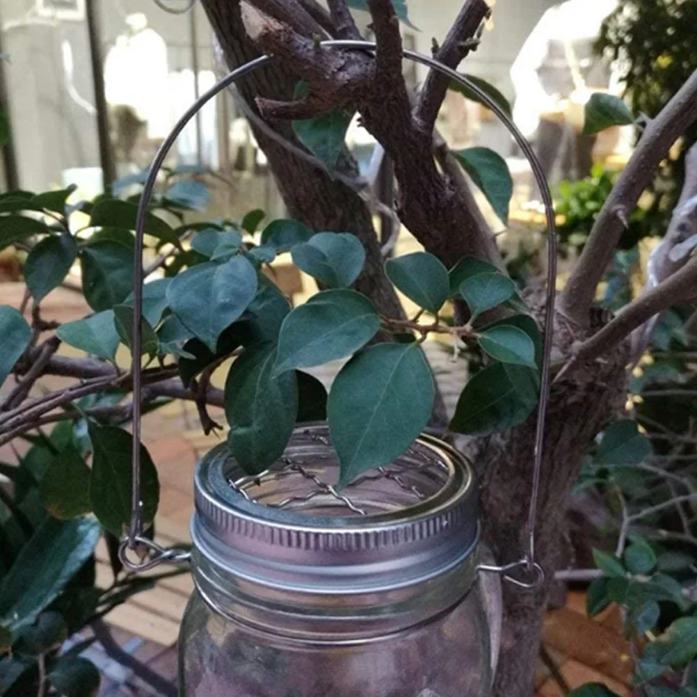 

12Pcs Solar Jar Light Hanger Premium Material Yard Garden Hanging Lamp Hook Jars Hanger Bottle Solar Lamp Hook