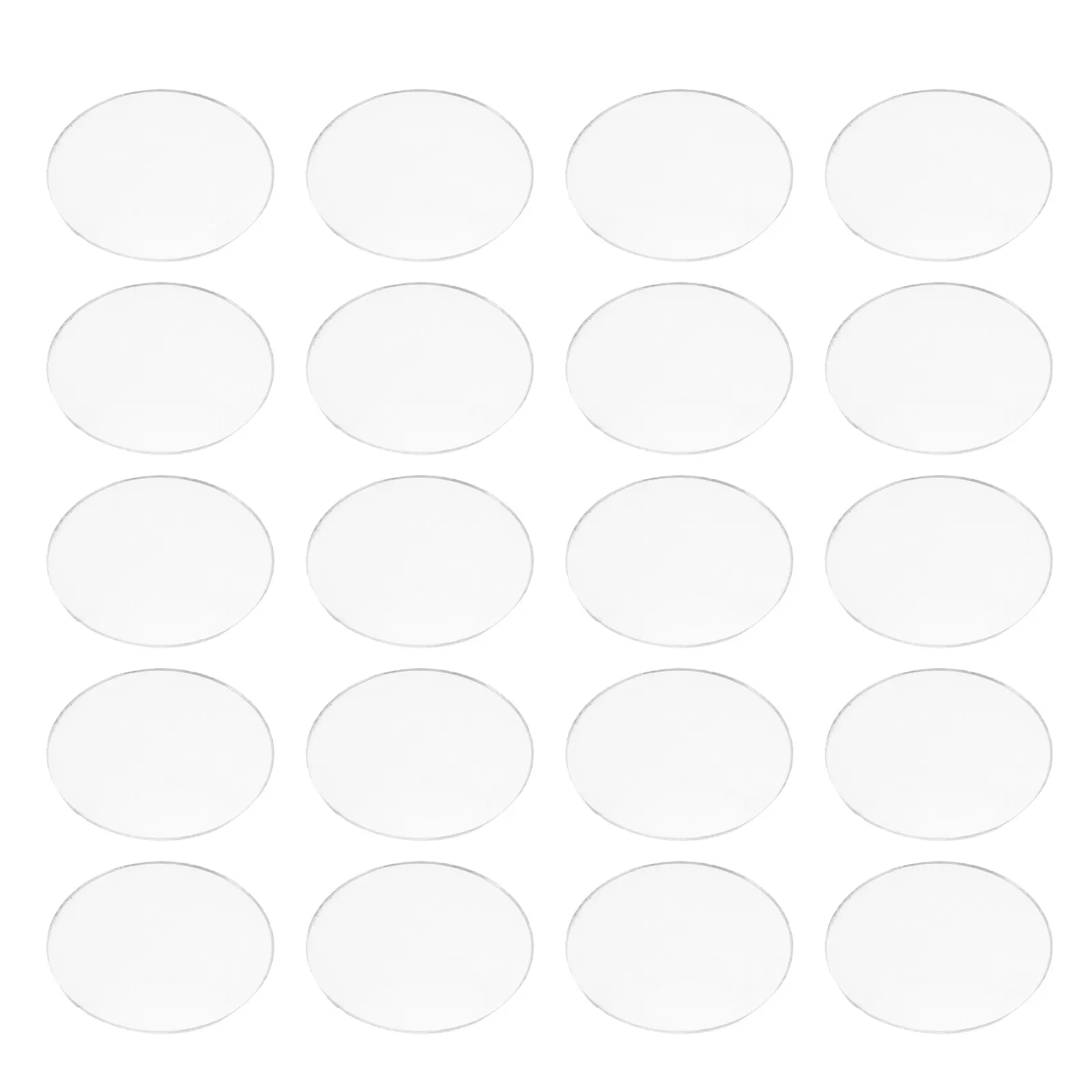

50Pcs Spotlight Glass Lens Cover Transparent Round Shade Clear Downlight Replacement Recessed Ceiling Light Kitchen Outdoor Spot