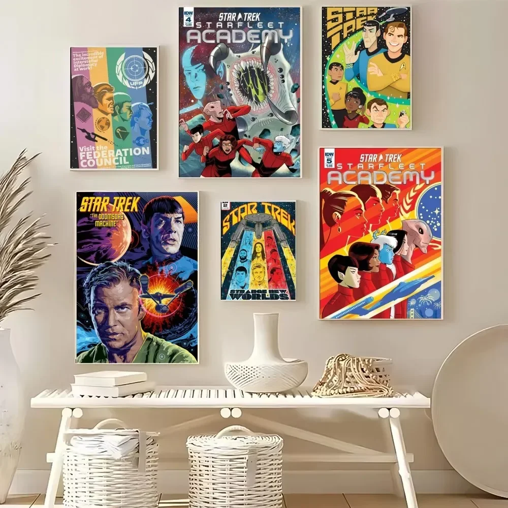 Classic Movie S-Star Trek Poster Multi-Purpose Wall Art for Living Room Bedroom Office Hallway Bar | Home Decor Gift Idea