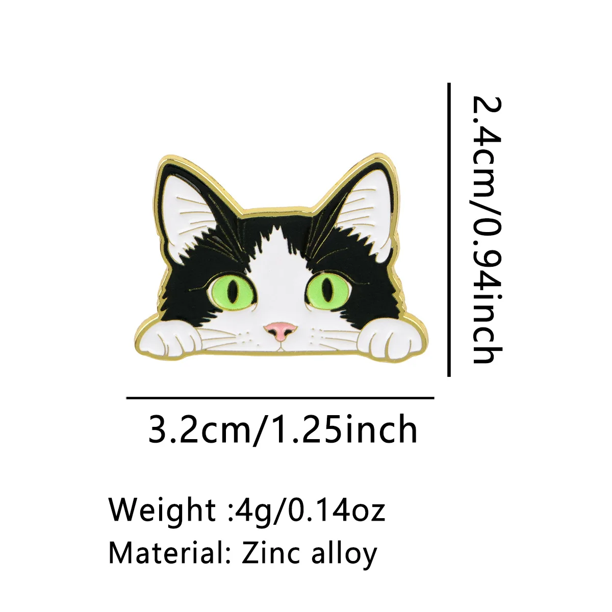 Black Cat Enamel Pin Cute Animal Brooch Lapel Pins Badge on Backpack Clothing Accessories Fashion Jewelry Friends Gifts view 5
