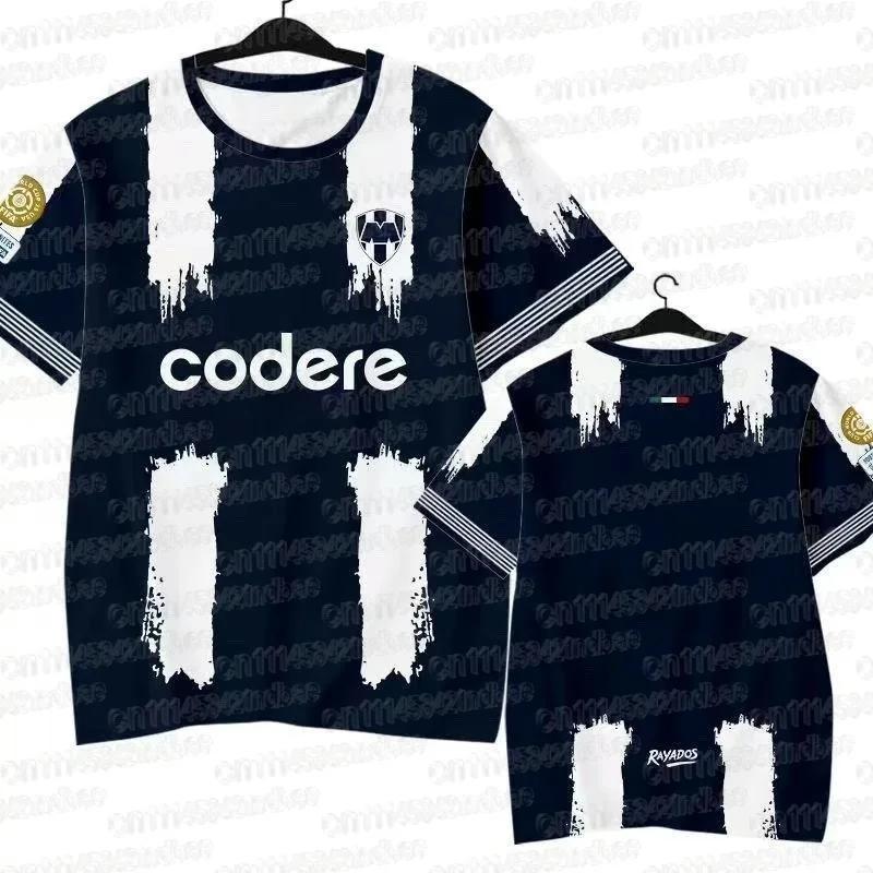 2026 Sommer Monterey BBVA Trikot Fan-Familien-T-Shirt, Atmungsaktives Schnelltrocknendes Top für Training und Sport, 3D-gedrucktes Kurzarmshirt – Detail 6