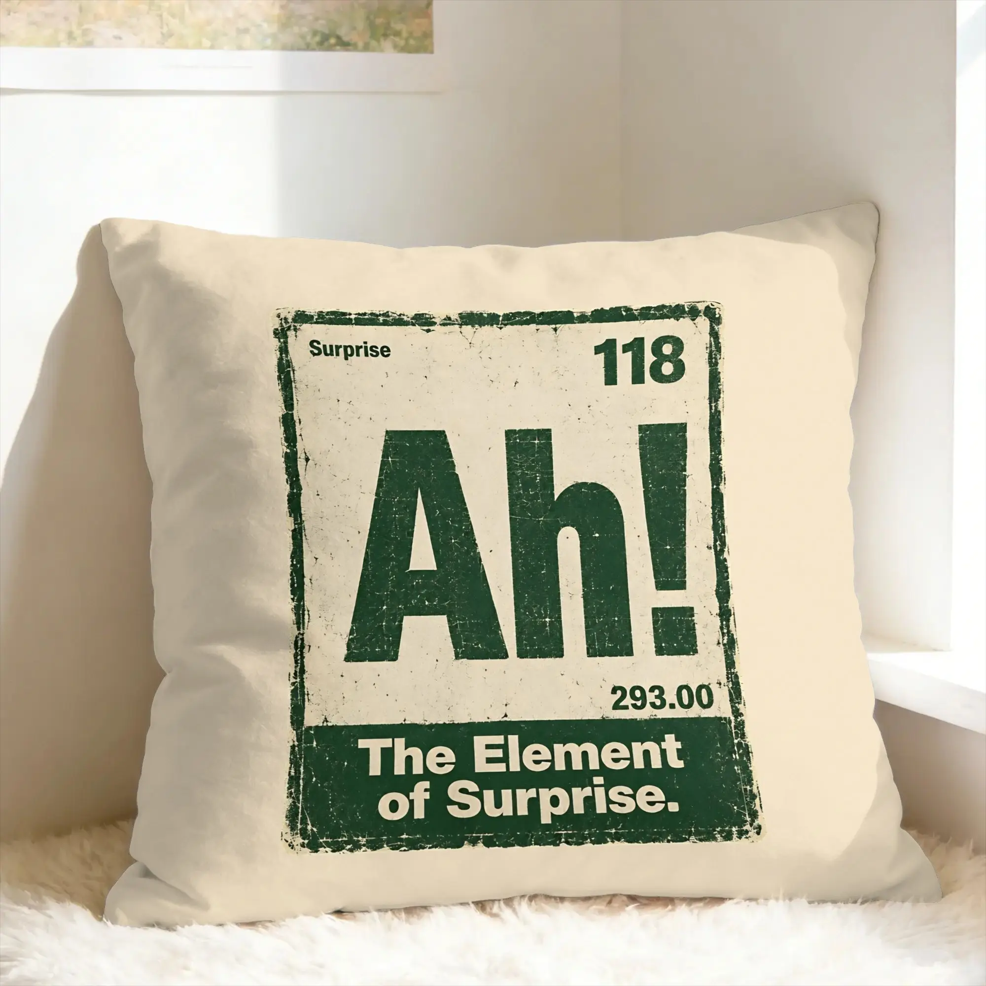 Ah! The Element of Surprise Pillow Case  Square Pillow Cover For Office Car Home Decor Fashion Pillowcases