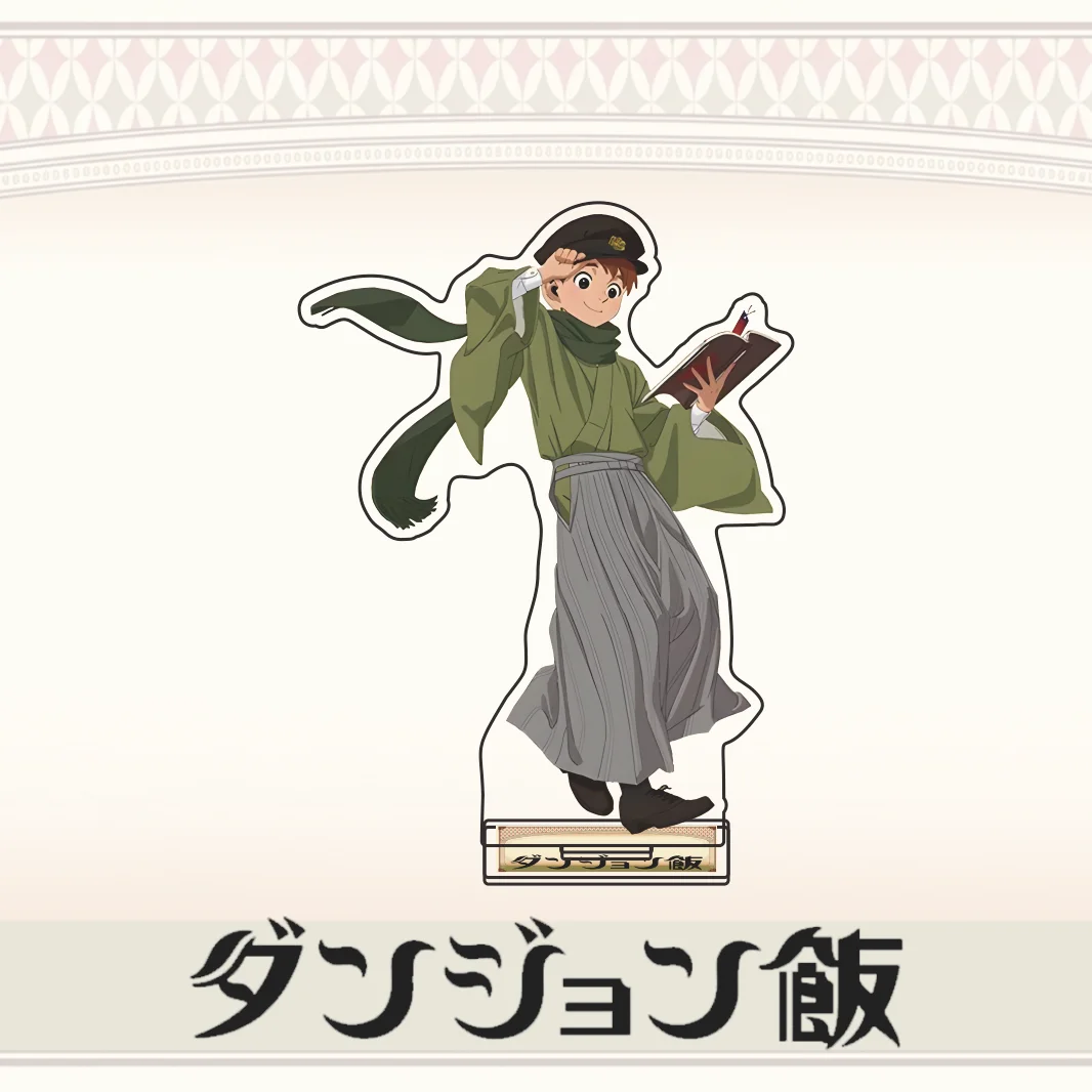 New Anime Delicious in Dungeon Laios Marcille Taisho Kimono Acrylic Stand Figure Model Plate Desk Decoration Gift