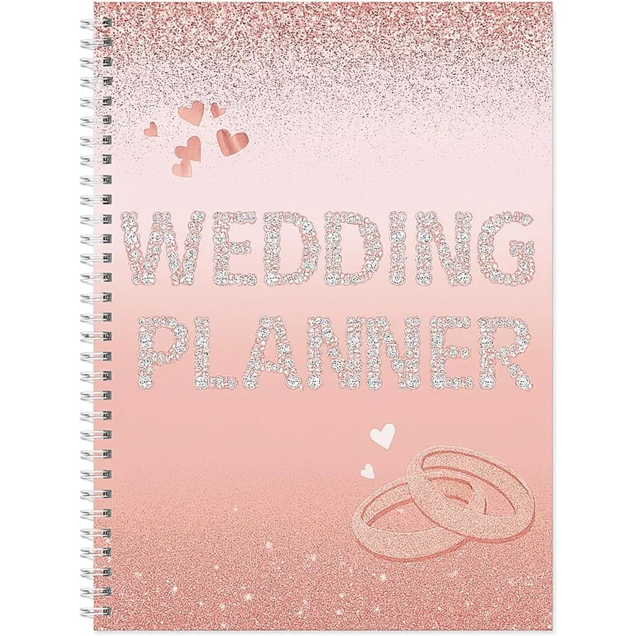 Wedding Planner Book Organizer: 12Month Checklist with Budget Tracker and Seating Chart For Bride's Engagement Preparation