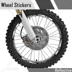 For Honda CRF 450 crf 250 l crf 300L 450x 450r 250r 250f 150l 230 Reflective Motorcycle Wheel Sticker Rim Decal Hub Stripe Tape