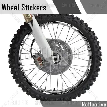 適用於本田 CRF 450 crf 250 l crf 300L 450x 450r 250r 250f 150l 230 的反光摩托車輪轂貼紙輪圈貼花輪轂條紋膠帶 10 最佳銷售 本田 CRF 250 2012 - №4