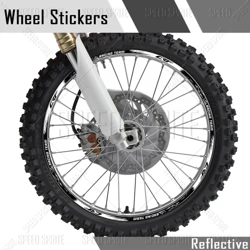 Pegatina reflectante para rueda de motocicleta, cinta de rayas para el cubo, calcomanía para llanta, para Honda CRF 450, crf 250, l, crf 300L, 450x, 450r, 250r, 250f, 150l, 230