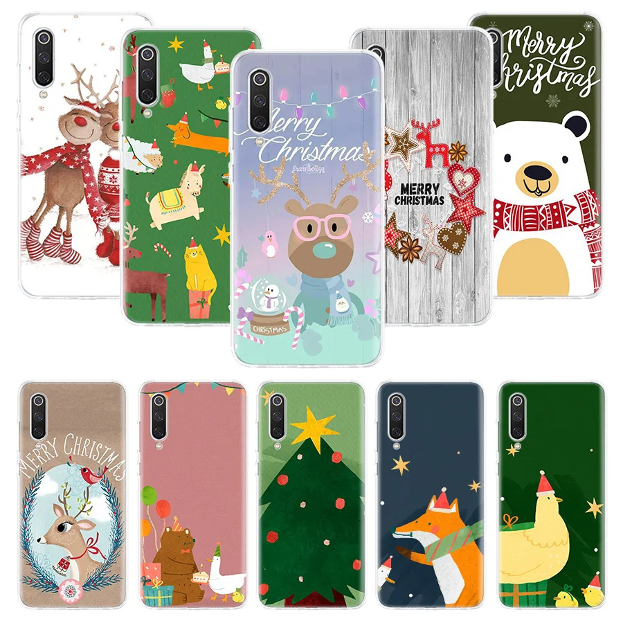 Merry Christmas gift Happy new Year cute Phone Case For Xiaomi Redmi Note 13 12S 12 11S 10 9 8 10S 11 11T 11E Pro Plus + 9S 8T 7