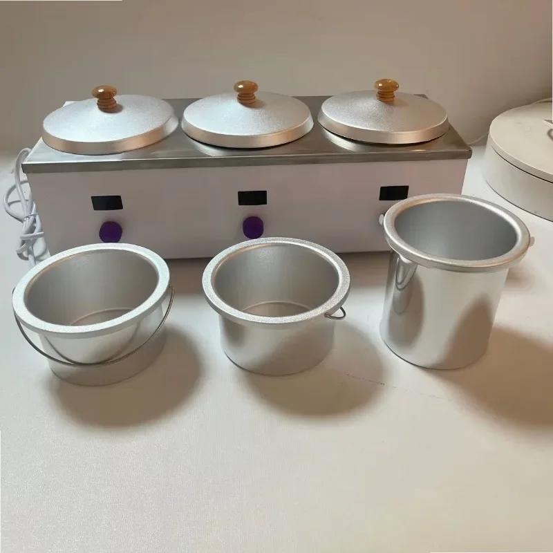 2000ml Triple Pot Wax Warmer for Hair Removal, Professional Beauty Salon Waxing Heater with Adjustable Temperature Control