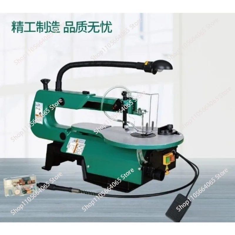 Desktop curve saw with pedals 16 inch H1602 household wire saw engraved latte saw