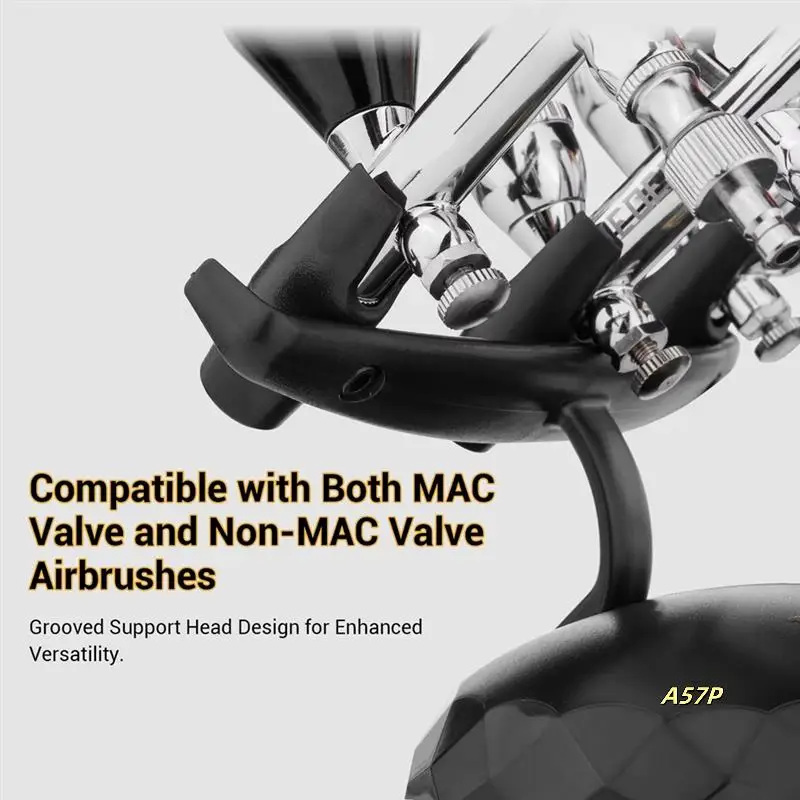 

Heavy-Duty Airbrush Holder For 3 Airbrushes - Durable, Black Support Stand For Airbrush Tools & Accessories