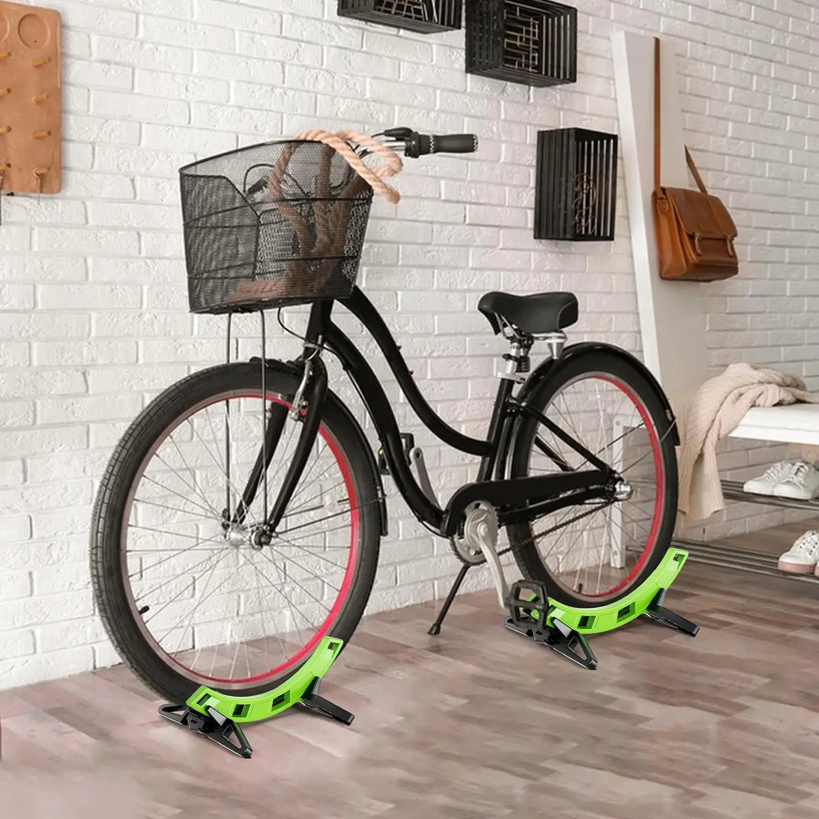 

Велосипедная стойка для парковки горного велосипеда, регулируемый держатель для скутера для балкона, общежития, магазина велосипедов, открытый, крытый, гараж, напольная парковка