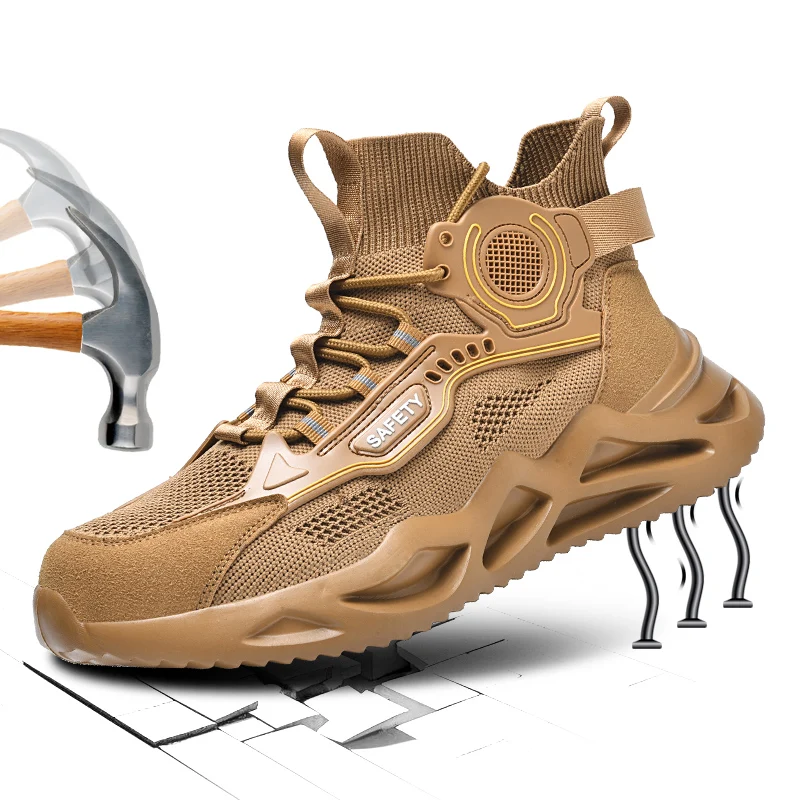 

Men's Military Tactical Boots Army Boots Men Side Zipper Military Boots Men Anti-Slip Ankle Boots Work Safety Shoes Hiking Shoes