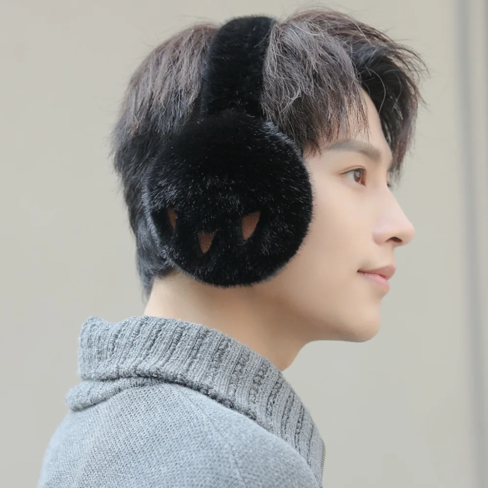 Cute Earflap Bear Paw Earmuffs Foldable Soft Men Plush Ear Cover Ear Warmers Faux Rabbit Fur Winter Thicken Earmuffs Couple