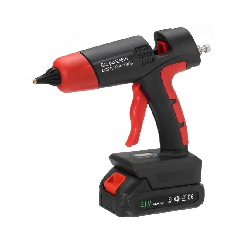 21V Hot Melt Glue Gun Cordless Rechargeable Li-ion Battery Copper Nozzle Home Hot Air Gun DIY Repair Tool For Makita 18V Battery