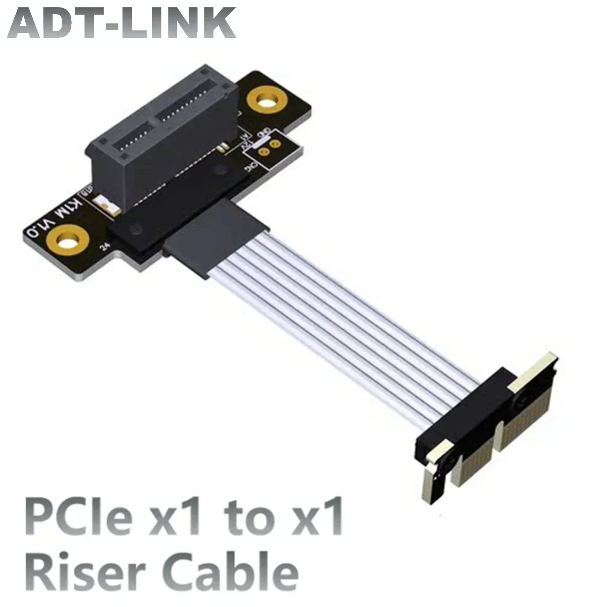 ADT-Link K11 M11 R11 4.0 Dual 90° Right-angle PCIE 4.0 x1 to x1 Riser Cable High Speed PCI Express 1x Graphics GPU Extender Gen4