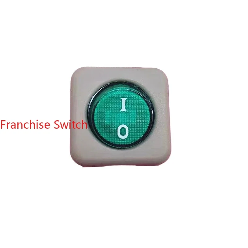 

10PCS R2 large rocker ship type switch R21-22C-36 four-foot round green light high current 15A