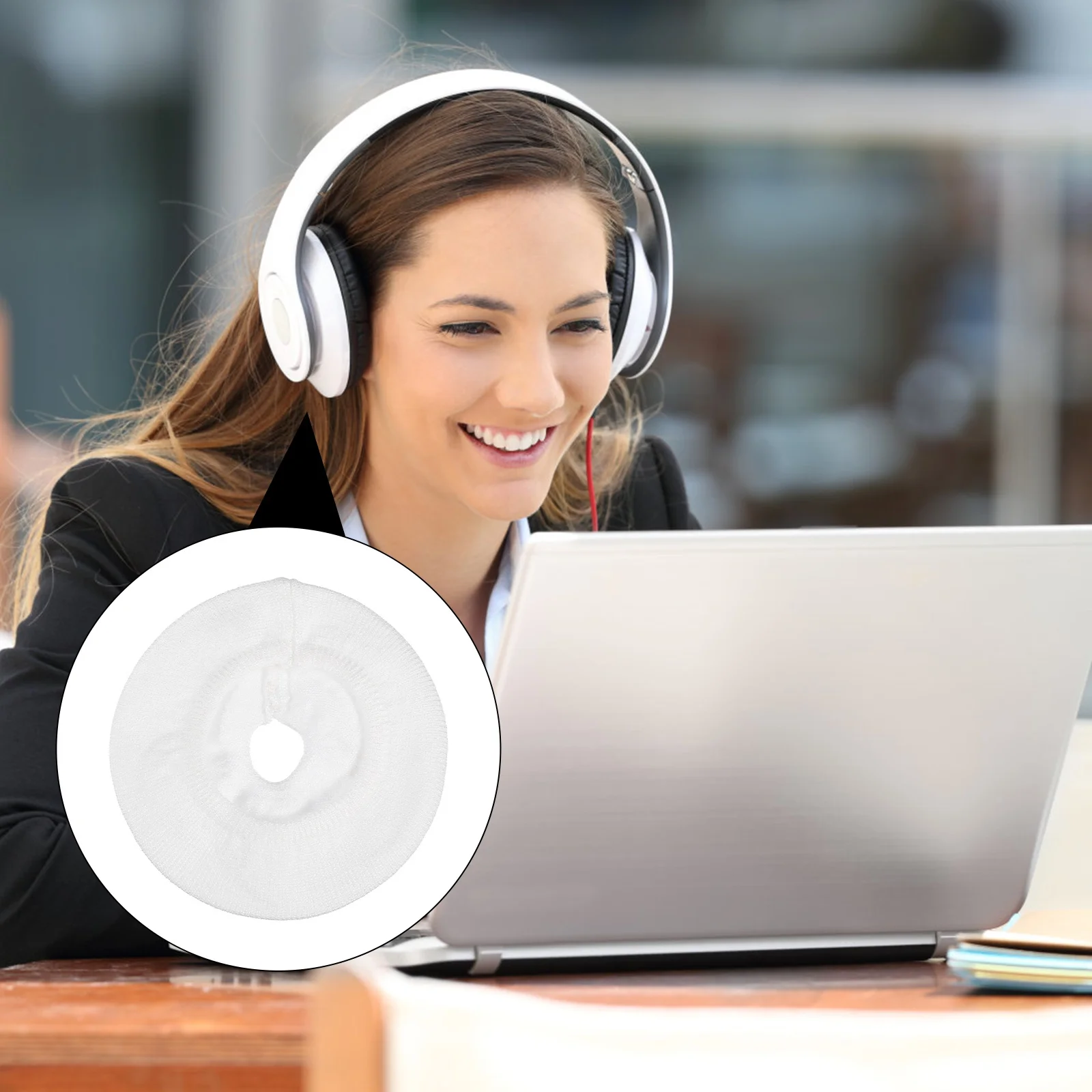 

1Pair Earphone Protective Covers Dust Proof Durable Knitted Covers Reusable Practical Earphone Protectors for Music Use