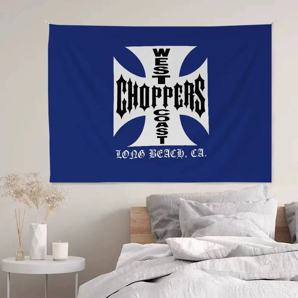 West C-Coast C-Choppers Cartoon Tapestry Art Science Fiction Room Home Decor Art Home Decor
