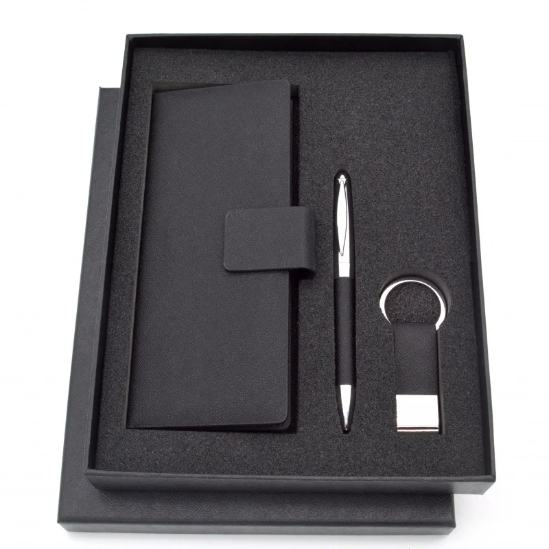 

2025customized.promotional luxury business ballpen and keyring and card holder sets with customized 152031-CR