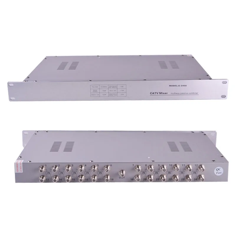 16 24 Channel Mixer CATV Passive Combiner 45-860MHz Low Loss  Combiner