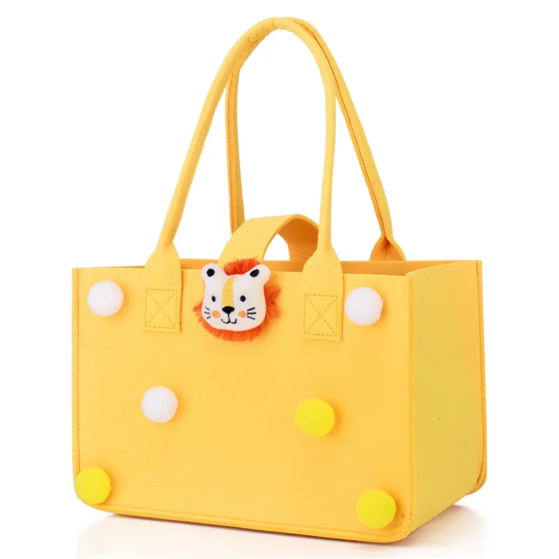 2022 New Children Cute Handbag Girls Boys Portable Shoulder Bags Little Lion Kids Snack Bag Large Capacity Gift