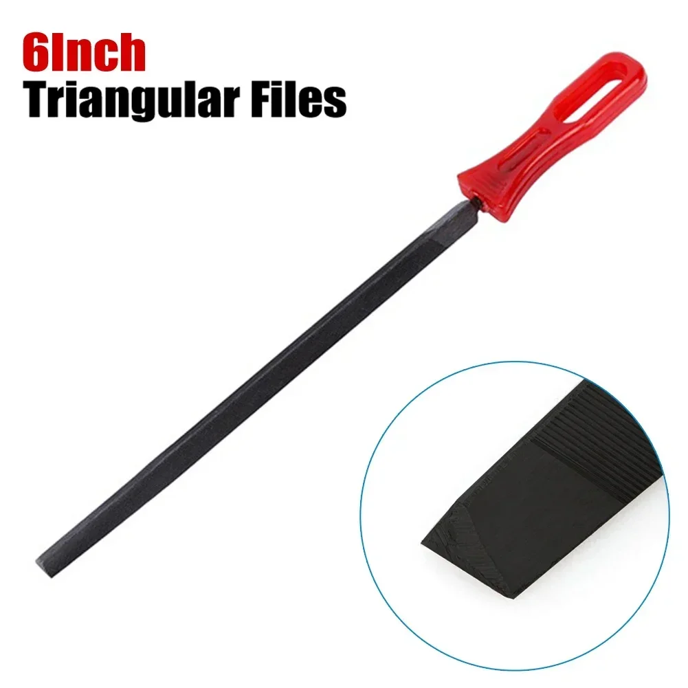Practical Saw Accessories Triangular File 9Inch Plaster Work-pieces Polishing Of Wood Steel Triangle Uick Shaping