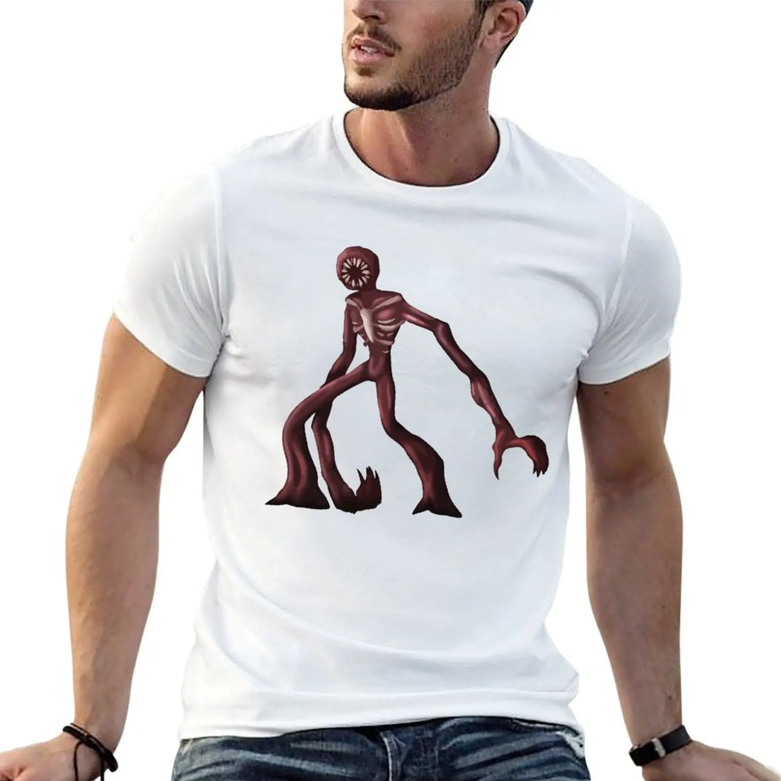 

ДВЕРИ Футболка ужасов «Hide and Seek», футболки с аниме для мужчин, мужская футболка с рисунком, мужские футболки для мужчин, футболка