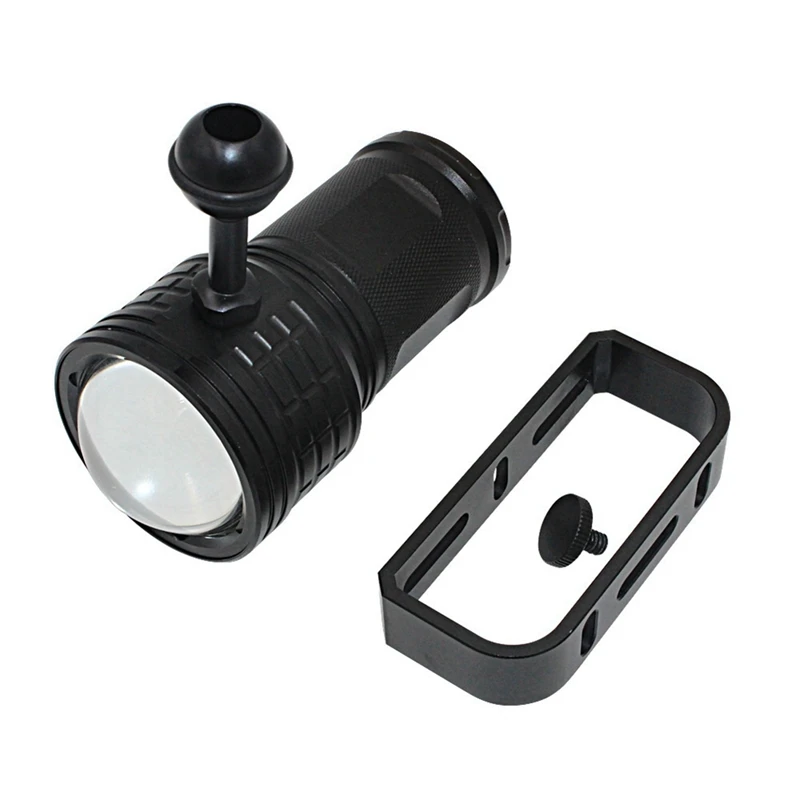 2X Professional Diving Photographic Flashlight Handle Mount Scuba Flash Light U-Type Handle Mount