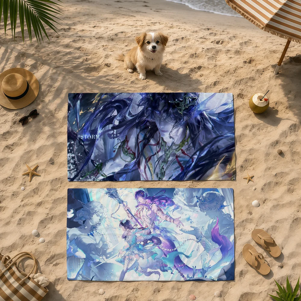 Game Love And Deepspace Rafayel Cool Towel Beach Bath Quick-Drying Lightweight Portable Sauna Camping Swim Pool Travel