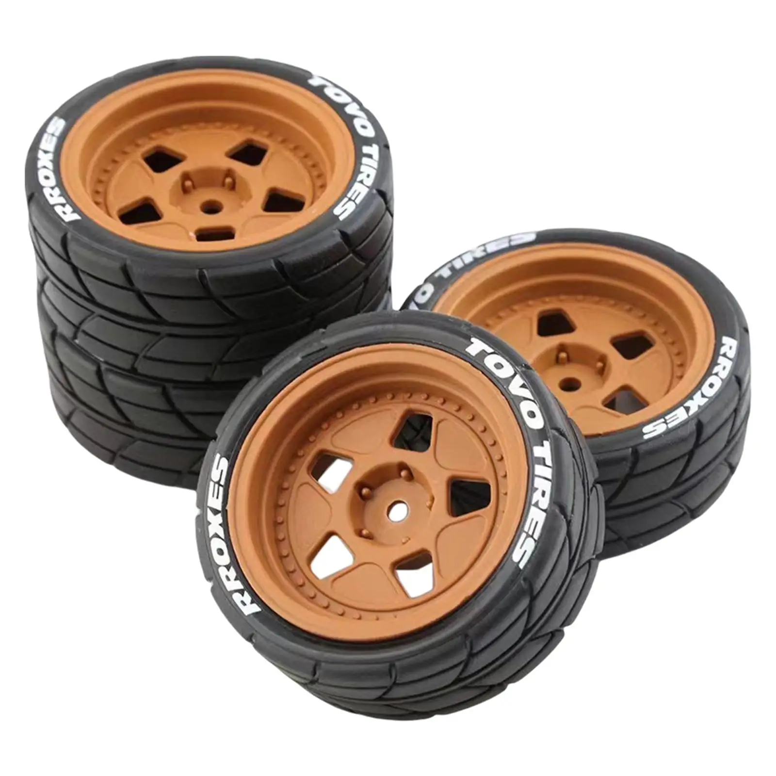 4Pcs RC Rubber Tires Replacement 12 for HPI 1:10 Scale RC Touring Car Accessory Spare Parts