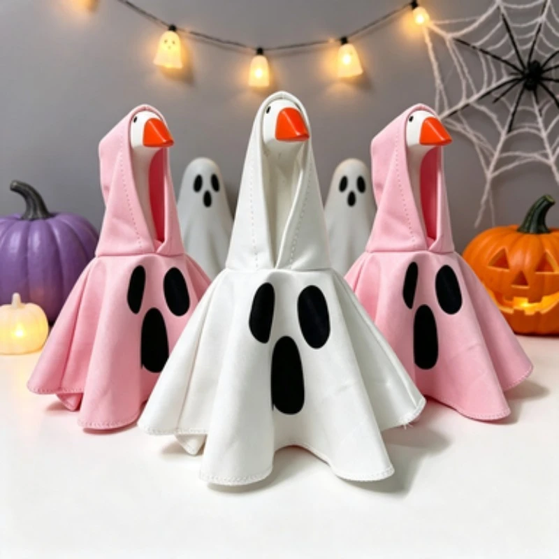 7 Inch Porch Goose Witch Cape Costume Halloween Night Creative Statue Dress Up Decor Outfit Without Goose
