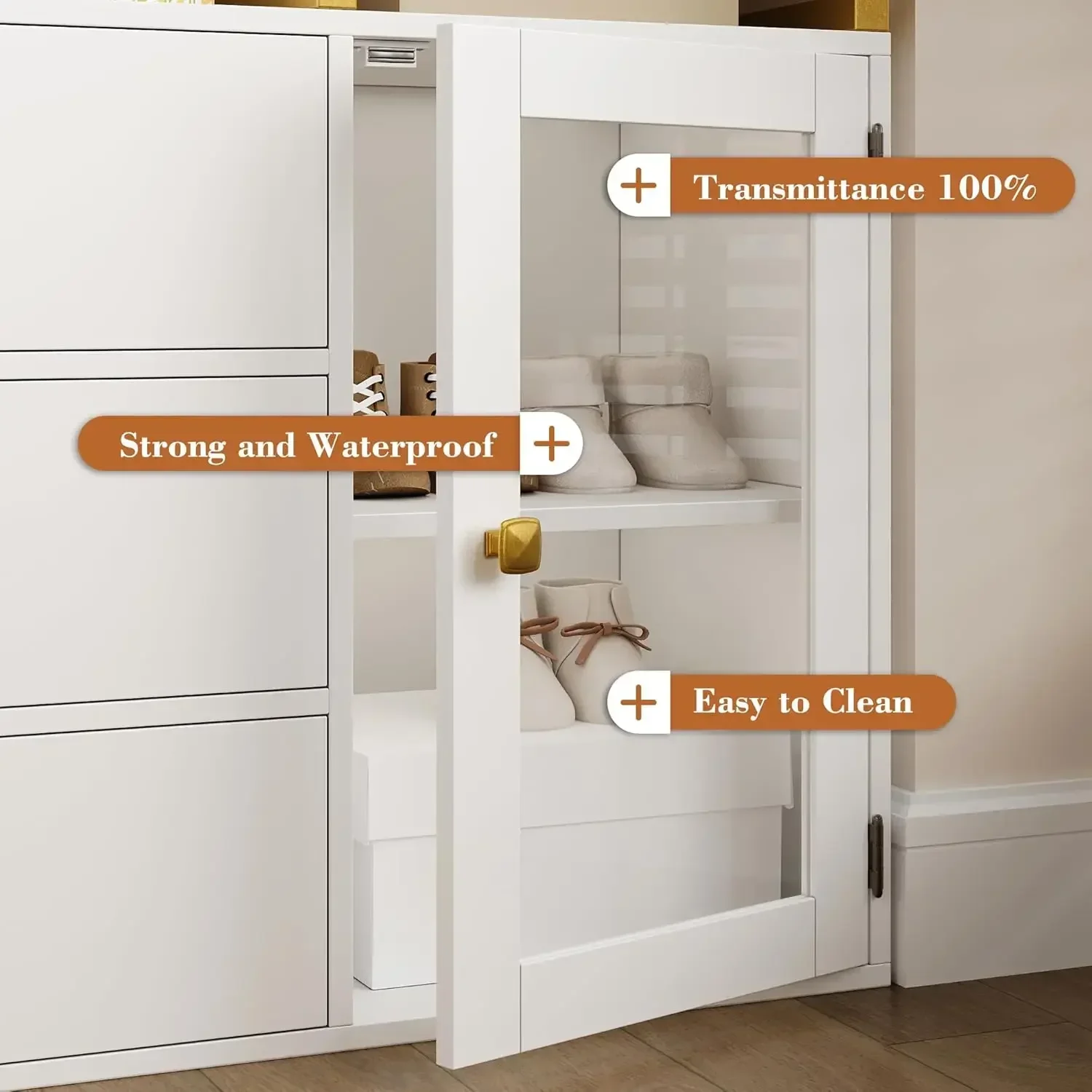 [Spedizione gratuita! ]Sistema di organizer per armadio, porta abiti da 81,3 pollici di altezza con 3 cassetti in legno e ripiani portaoggetti, appendiabiti con sospensione