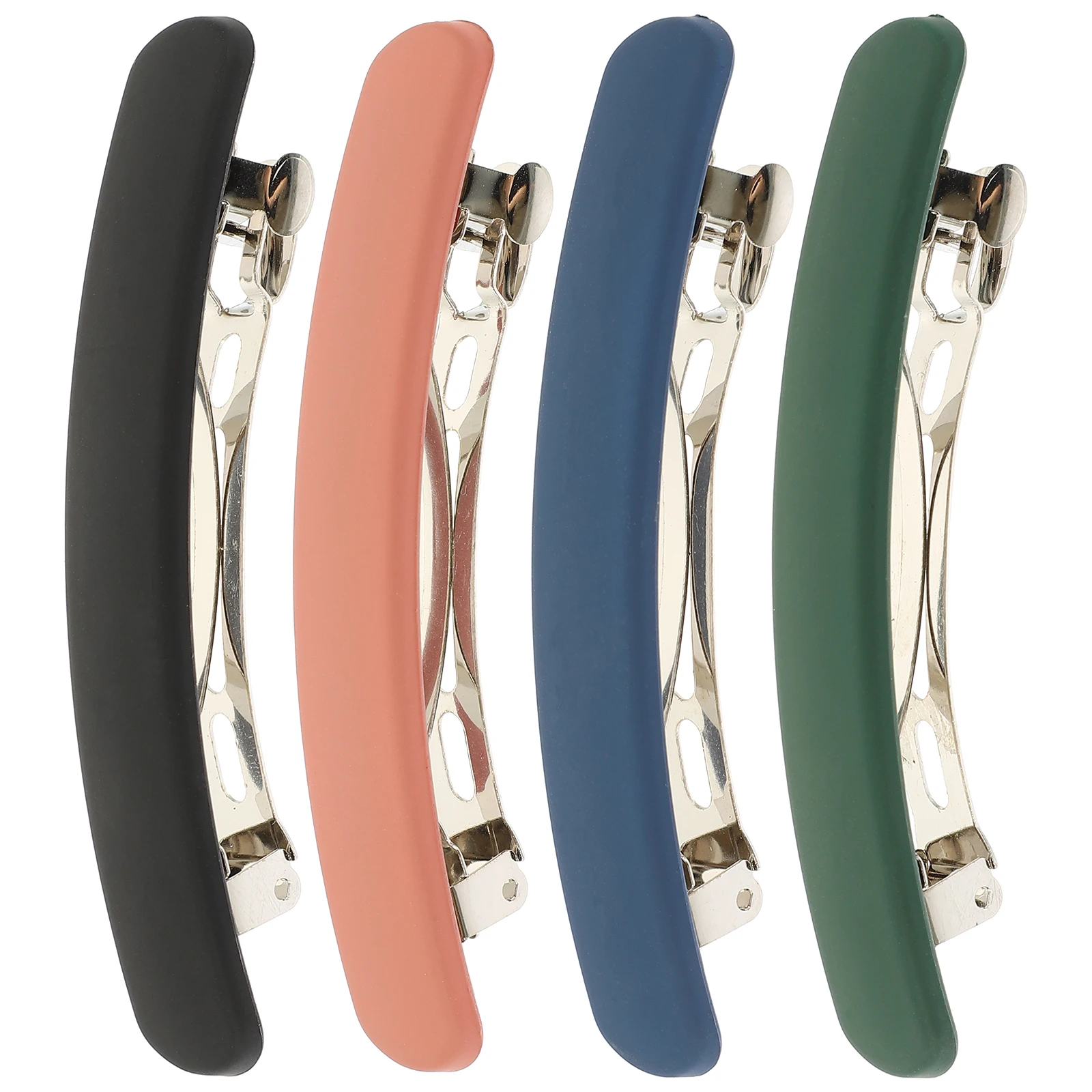 

4 шт., матовые весенние заколки для волос, классические французские заколки, аксессуары для волос, прочные для женщин и девочек, заколки с хвостиком для девочек