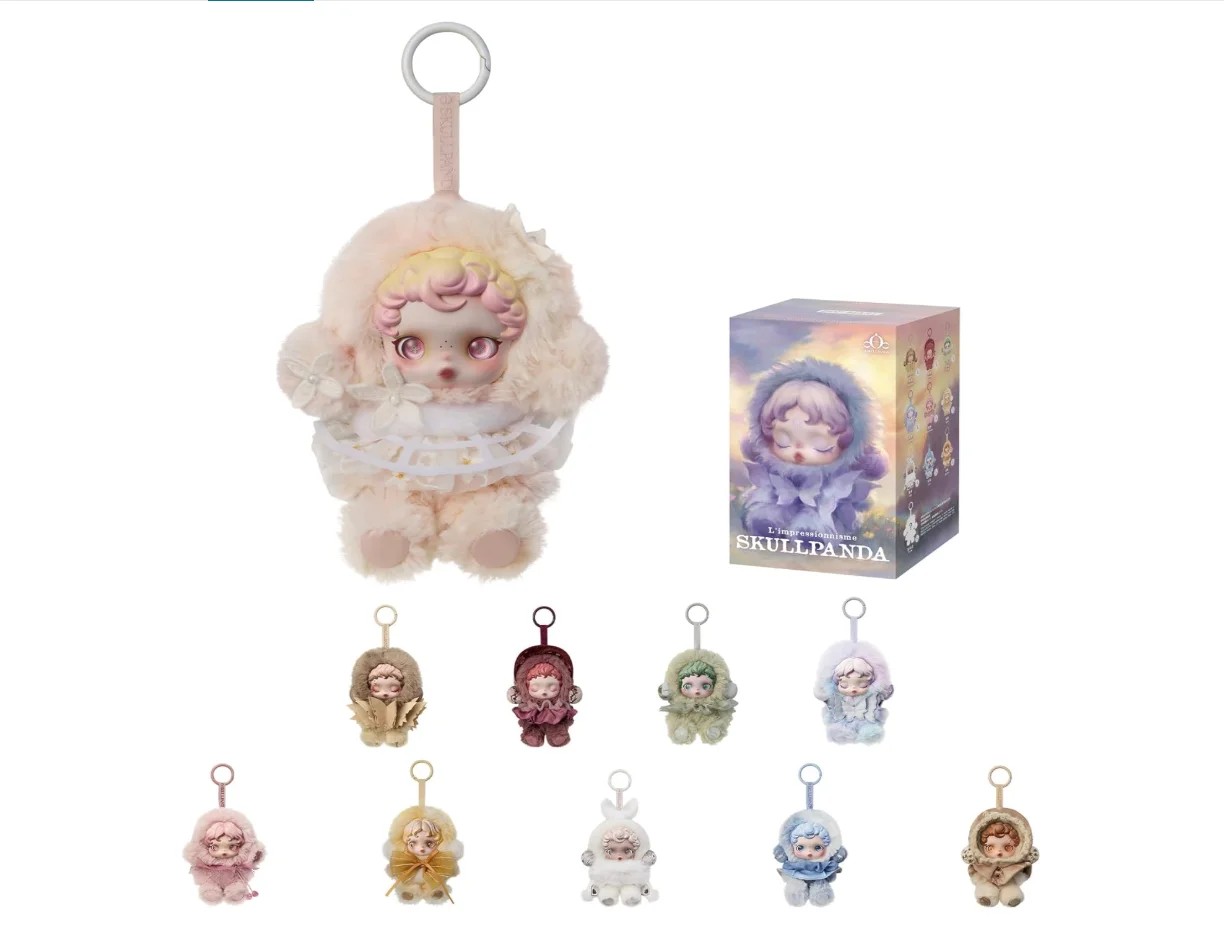 

POP MART SKULLPANDA L impressionnisme Series Plush Doll Mystery Box Kawaii Anime Action Figure Blind Box Toys Dolls Girls Gift